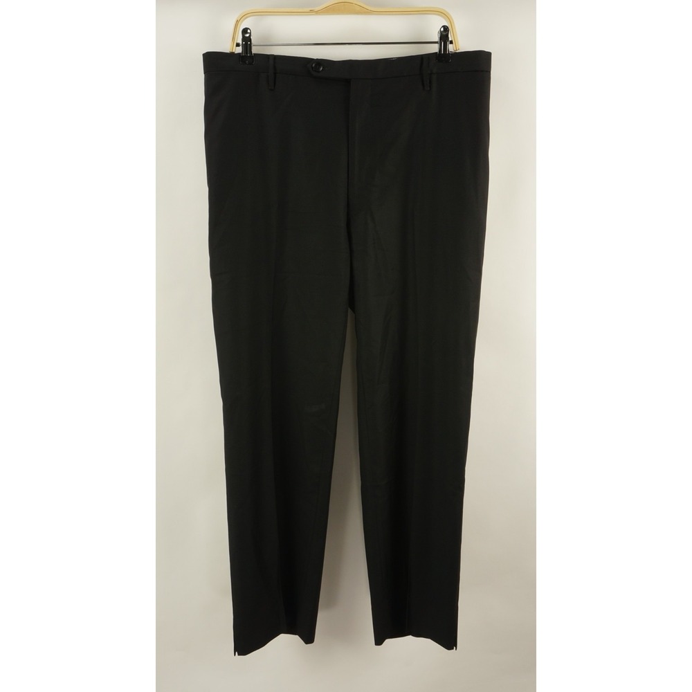 Carroll & Co Beverly Hills Soft Twill Jersey Wool Flat Front Trouser Men's US 38